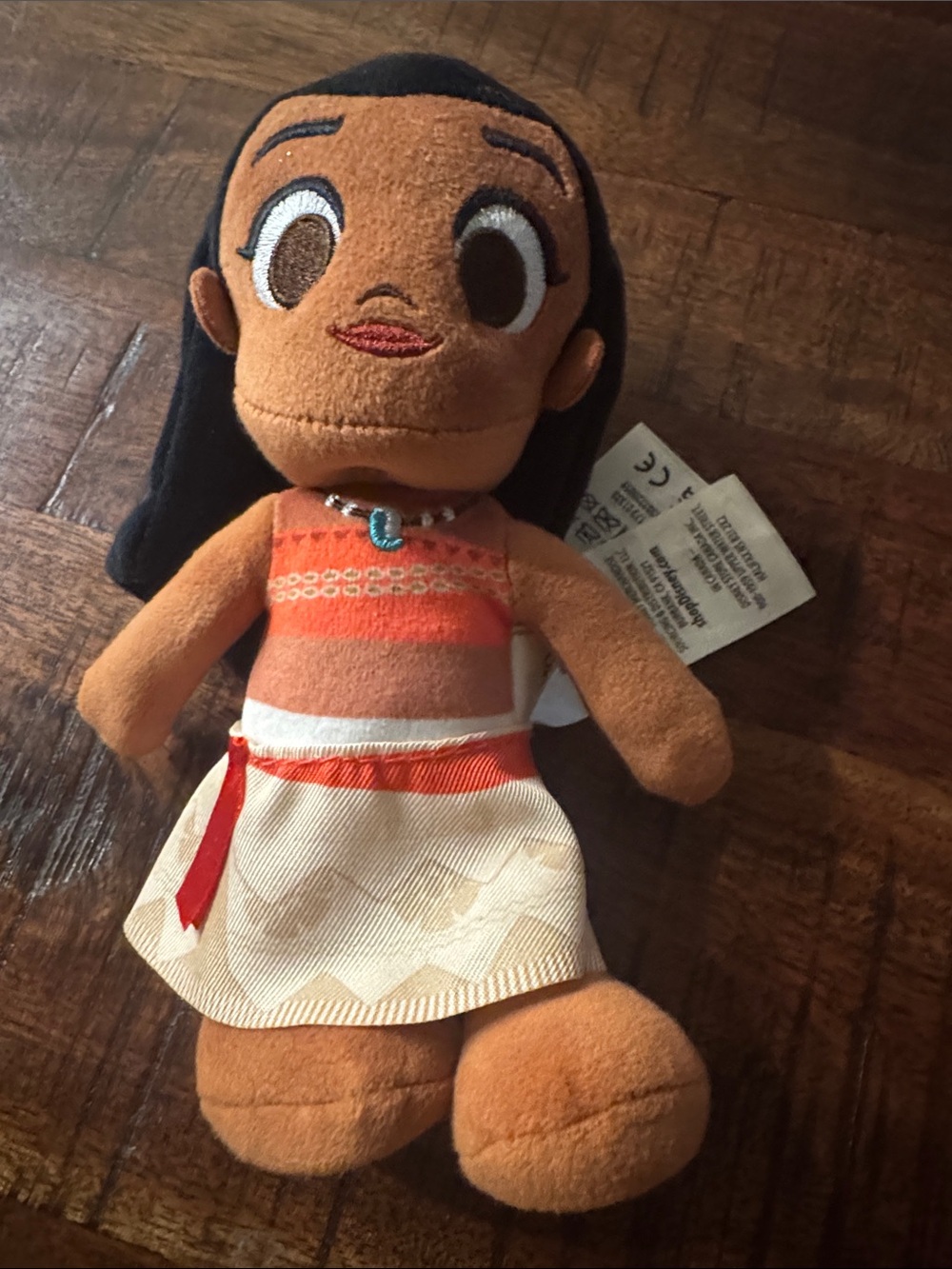 Disney Plush Moana-Inspired Doll - Brown & Black with Orange Outfit
